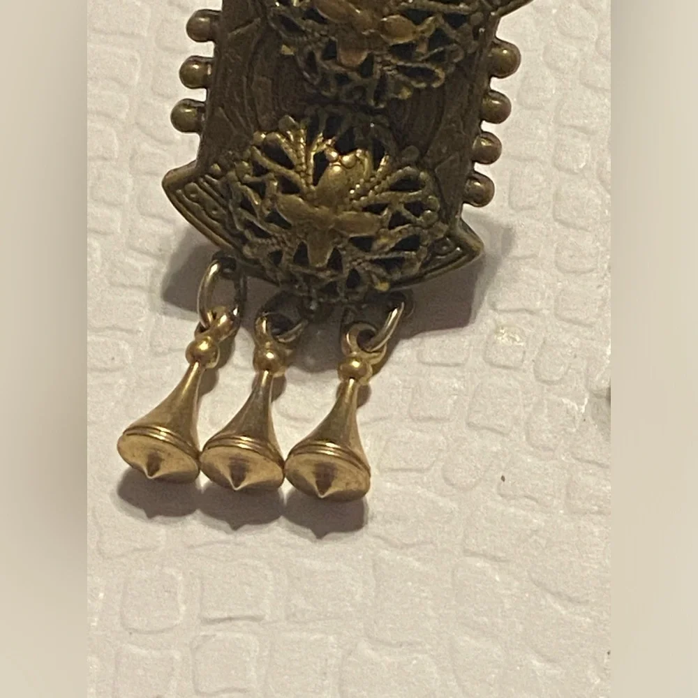 Antique Clip on Dangling Earrings #7029